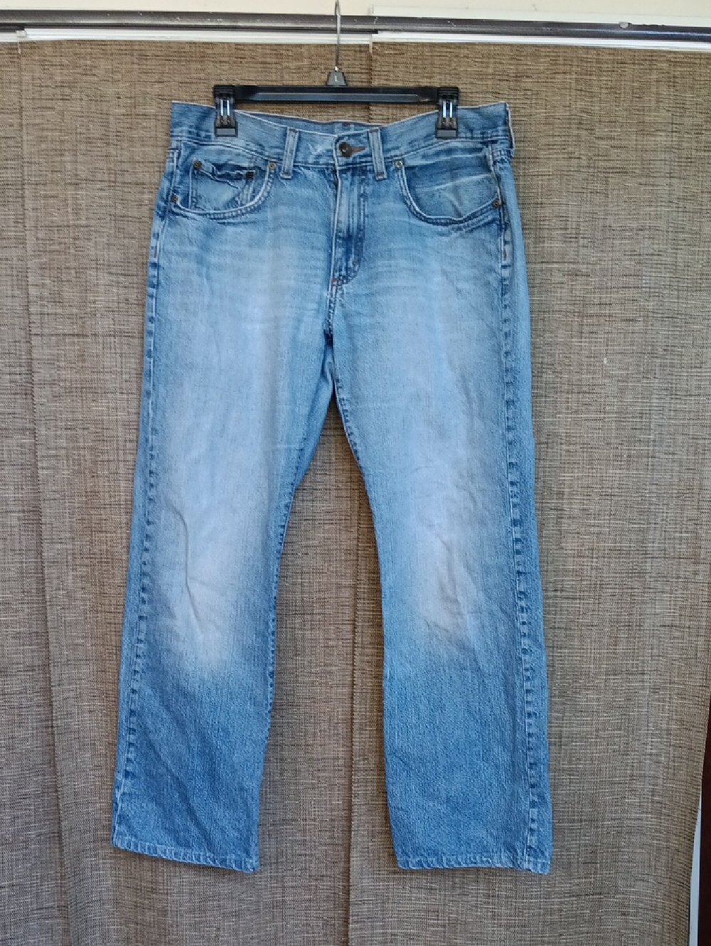 Light Blue Men's Straight-Leg Jeans
